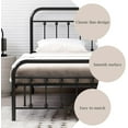 thumbnail image 5 of NNV Vintage Platform Metal Twin Bed Frame, Easy Assembly, Black, 5 of 7
