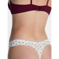 thumbnail image 2 of No Boundaries Pointelle Knit Thong Panties, Women's XS-XXXL, 2 of 5