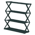 thumbnail image 3 of simhoa 4 Tiers x Shaped Shoe Storage Rack Multifunctional Simple Assembly Dustproof Blackish Green, 3 of 8