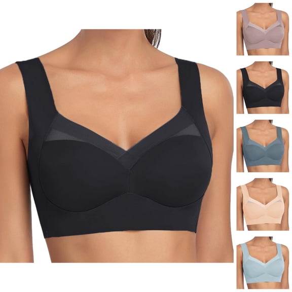 Push Up Bras for Women Lightweight Cooling Seamless Wireless Anti Sagging Bralettes Sports Bra Everyday Bra