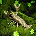 thumbnail image 6 of AOOOWER Gold Crawfish Sculpture Solid Metal Ornament Lobsters Figurine for Home Office Garden Desktop Cabinets Decors, 6 of 10