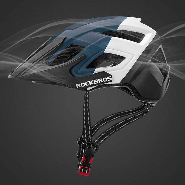 ROCKBROS Casco Bici Uomo e Donna MTB Casco Bicicletta da Strada Caschi Bici Adulti Unisex da Corsa Casco Bici Ventilato e Taglia Regolabile 58-62cm