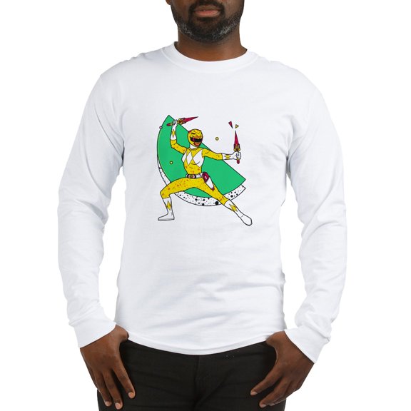 CafePress - Power Rangers Yellow Ran Men's Long Sleeve T Shirt - Unisex Cotton Long Sleeve T-Shirt