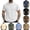 Black, variant on Men's Oversized Shirt Mock Neck Dry Fit Tops Summer Workout Short Sleeve Comfy Casual Tees 2026 Fashion Summer Tops,White (S)