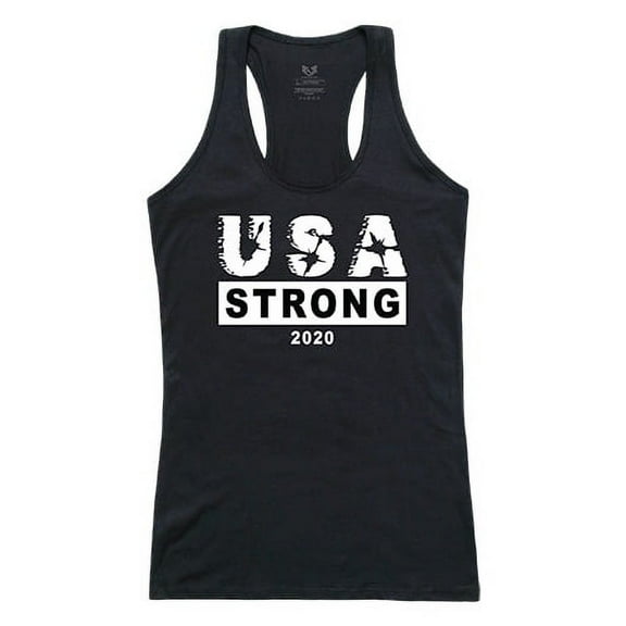 Rapid Dominance G02-U08-BLK-05 USA Strong 3 Graphic Tank Top, Black - 2XL