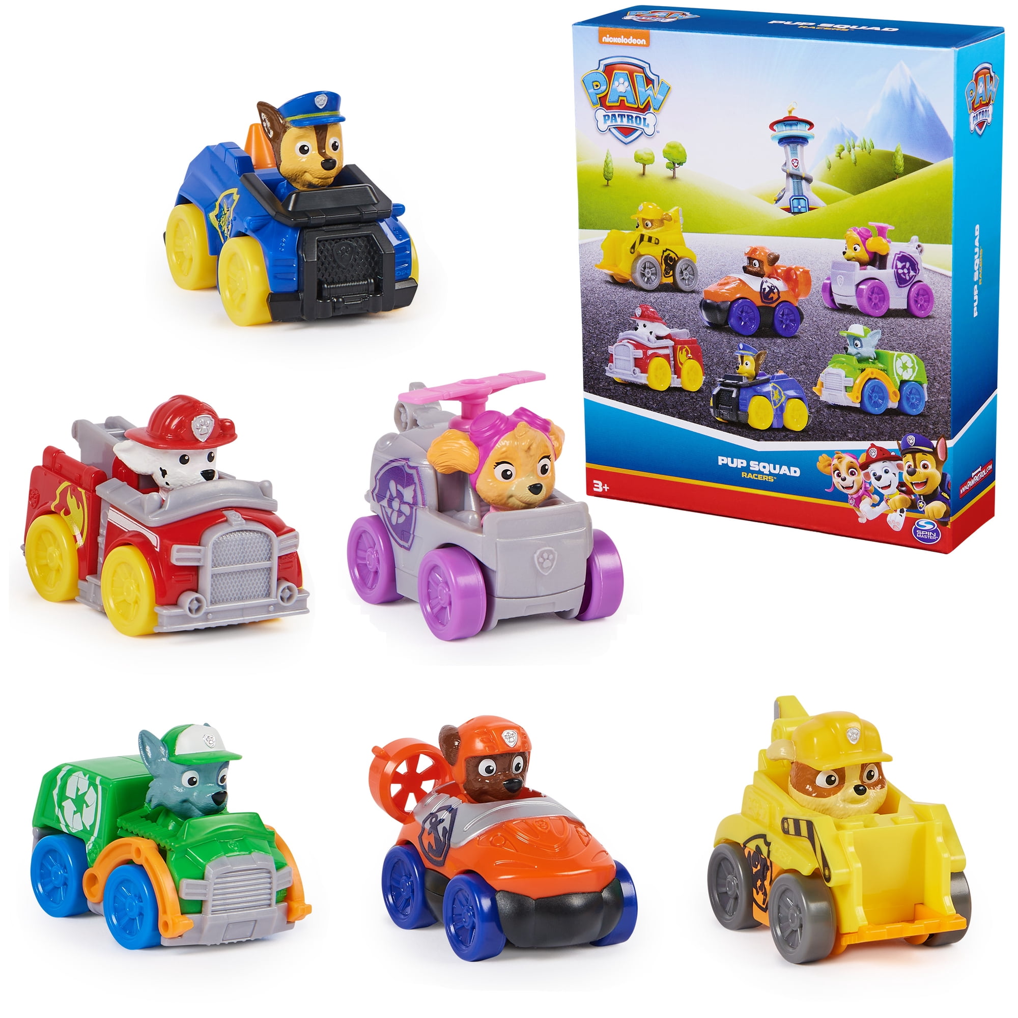 PAW Patrol: Pup Squad Racers, 6-Piece Vehicle Gift Set, Kids Toys for Boys & Girls Ages 3 and Up