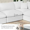 thumbnail image 3 of Indecor Home Cloud Modern Convertible Sectional Sofa Couch Classic Loveseat 2-Piece Modular Sofa White, 3 of 11