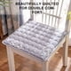 thumbnail image 4 of Cojín cuadrado extraíble y lavable para silla con lazos, cojín de asiento cómodo y transpirable antideslizante, 4 of 5
