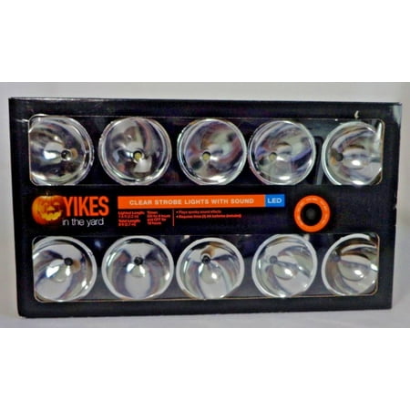 operated battery lights strobe halloween spooky sounds count clear led