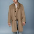 thumbnail image 2 of Turilly Long Coats for Men Casual Button Solid Long Sleeve Pockets Turn Down Collar Outwear Coat, 2 of 6