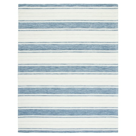 SAFAVIEH Metro MET607M Handmade Blue / Ivory Rug