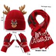 thumbnail image 2 of CYSFASHION Scarf for Women 3 Piece Winter Gloves Men Fall Fashion Must Haves Men's Touchscreen Ear Warmer Caps Fleece White Beanie, 2 of 2