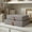Gray, variant on 2-Pack Linen Storage Boxes with Lids, Decorative Organizers for Photos, Documents & Keepsakes