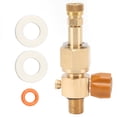thumbnail image 2 of CO2  Refill Valve, Female Connector 5/8-18unf Brass  High Pressure Valve  For CO2 Refill, 2 of 8