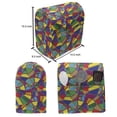thumbnail image 5 of Modern Lounger Chair Bag, Contemporary and Colorful Simple Geometric Formations Spiral Inspired Elements, High Capacity Storage with Handle Container, Lounger Size, Multicolor, by Ambesonne, 5 of 5