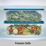 Mainstays Reusable Food Storage Containers, Large Rectangle, Plastic, 2 Pack – 2 Containers with Lids, 2.5 Gallons,Ideal for Meal Planning