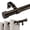 Bronze, variant on KoshiMe Black Curtain Rods for Windows 32 to 86 inch,1" Adjustable Heavy Duty Curtain Rod, Modern Decorative Drapery Rods with Aluminium End Cap,Telescoping Single Window Curtains Rods Set