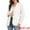 White, variant on DARING DIVA Women's Business Casual Single Breasted Jacket Office Suit S Black