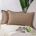 thumbnail image 1 of ASWZXCFGV Linen Throw Pillow Covers 22x22 Inch Green Soft Decorative Cushion Cover for Sofa Bedroom Pillow Shell, 1 of 6