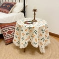 thumbnail image 6 of Fruit and Floral Print Tablecloth with Tassel Lace Trim, Colorful Round Dining Table Cover for Kitchen Decor, Washable and Fade-Resistant Home Table Setting, 6 of 6