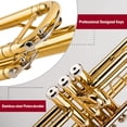 thumbnail image 3 of Trumpet Glory Bb para estudiantes principiantes o avanzados con funda, 3 of 9