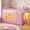 Pink, variant on Low Loft Bed with 8 Storage Drawers and LED Lights, Twin Loft Bed Frame with Upholsterd Headboard, Safety Guardrail, Ladder and Under-Bed Play Area, Pink