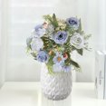 thumbnail image 4 of CSChome Artificial Flower Artificial Flower Bunch: Realistic Looking Non fading 5 Forks with 4 Rosebuds Perfect for Wedding Simulation Bouquets and Home Decor, 4 of 7