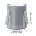 thumbnail image 3 of Fiudx Cubo para Baño de Pies, Lavabo Portátil con Aislamiento Térmico, Diseño a Prueba de Fugas para Mayor Comodidad, Capa de Aluminio Engrosada para Una Mayor Retención Del Calor, Ideal para Spa En, 3 of 3