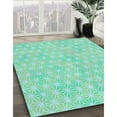 thumbnail image 3 of Ahgly Company Machine Washable Indoor Rectangle Transitional Green Area Rugs, 2' x 5', 3 of 7