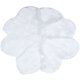 thumbnail image 1 of Alfombra de piel sintética con forma de flor, alfombra de lana de oveja artificial, alfombras peludas para sala de estar, dormitorio, color blanco, 1 of 5