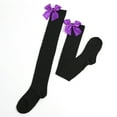 thumbnail image 4 of Fgnfyis Women's Long Socks Bowknot Pure Color Thigh High Socks Over The Knee for Festival Christmas Comfortable and Stylish PP2, 4 of 4