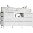 thumbnail image 2 of Dresser for Bedroom with 14 Fabric Drawers, Chest of Drawers, Bedroom Dresser with Metal Frame and Wood Top Open Shelves for Bedroom for Living Room, Bedroom, Closet, 2 of 9