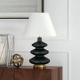 thumbnail image 6 of Evelyn&Zoe Carleta 26.5" Triple Gourd Table Lamp with Fabric Shade, 6 of 9