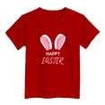 thumbnail image 4 of Tanghaowl Easter Shirts for Boys Girls Easter Children's Cute Rabbit Easter Egg Casual T Shirt Baby Girl Rainbow, 4 of 4