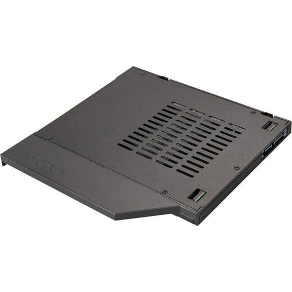 ICY DOCK ToughArmor MB411SPO-2B (Fits 9.5mm height ODD Slot) 2.5" SSD / HDD Hot-Swap SATA Mobile Rack for 9.5mm Ultra Slim CD/DVD-ROM Optical Bay