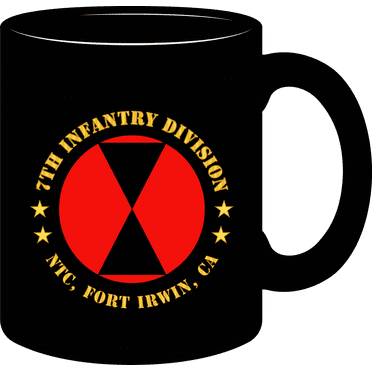 Black, 11 Oz,  Coffee Mug - Army - 7th Infantry Division - Ntc Fort Irwin Ca