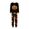 thumbnail image 4 of Racifhz Halloween Family Matching Pajamas Set Cozy Long Sleeve Top and Pants Sleepwear Festive Printed Loungewear Outfits for Holiday Movie Night and Autumn Fall Celebrations, Women Size:L, 4 of 6