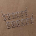 thumbnail image 4 of 4 Pcs Screwdriver Holder Pegboard Multi-Tool Holder Accessory Pegboard Accessories Multi-Ring Tool Holder for Pegboard,4 x Pegboard hooks,silver, 4 of 8