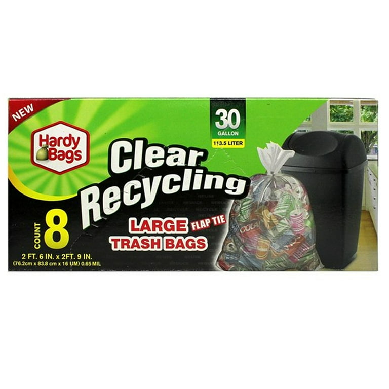 Clear Recycling Bags 16x14x37, 20-30 Gal, 250/Case