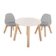thumbnail image 1 of Mesa Circular Duduk con 2 Sillas Frankfurt Gris Barniz, 1 of 3