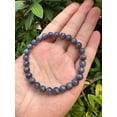 thumbnail image 3 of Iolite Crystal Bead Bracelet 5-9mm, Wholesale Genuine Iolite Stretch Gemstone Bracelet, Gift for Men & Women (5), 3 of 8