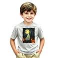 thumbnail image 2 of CONZONE Halloween Big Boys Tshirts Short Sleeve Graphic Tees for Boys Crew Neck Spooky Season Casual Tops, 2 of 3