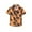 Orange-03, variant on Summer Boys Shirts Short Sleeve Button-down Shirts Hawaiian Beach Graphic Tees for Toddler Clothes Size 2T