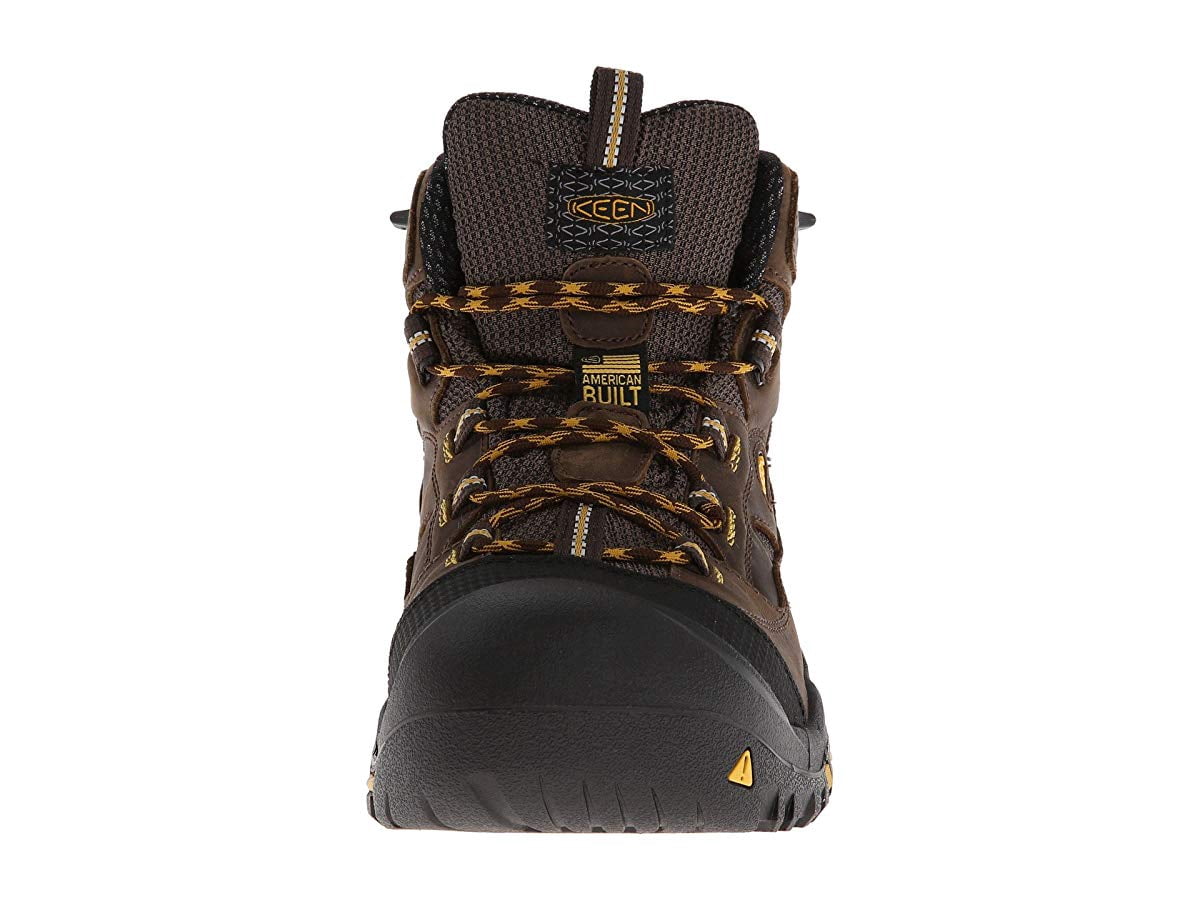Keen Utility Braddock Hiking Boots Brown Mens 9 D Dry Waterproof Rubber USA Made KEEN Utility Braddock Cascade Brown Steel Toe, EH  main image 3