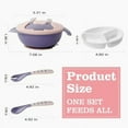 thumbnail image 7 of TRARIND Suction Plates for Toddlers, Silicone Plates with Suction for Baby Divided, Baby Spoon Fork Set for Toddler Baby Dishes Kids Plates Dishwasher Safe, 7 of 7