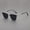 Black and silver frame gray sheet, variant on 2026 Retro Personalized Half-Frame Eyebrow Frame Sunglasses Versatile Korean Style Men's Outdoor Cycling Sunshade Sunglasses for Women