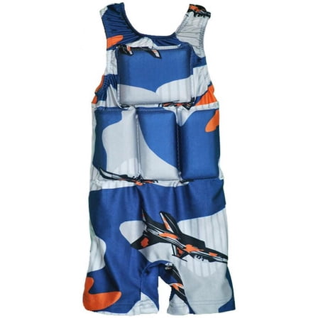 My Pool Pal Girl's or Boy's Swimwear Flotation Swimsuit Fits Kids 20-70 lb (Pilot, X-Small (20-30 lbs))