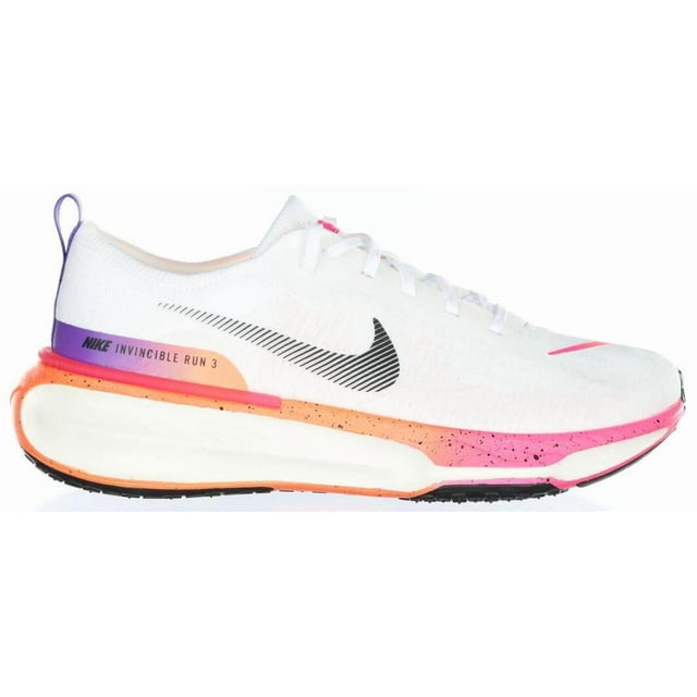 Size 8 - Nike ZoomX Invincible Run Flyknit 3 White Mango Pink W