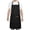 Black, variant on Syntus Unisex Kitchen Apron with Pockets, Adjustable, Stain-Resistant, 1-Pack Bib Apron, Black & White Stripe