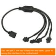 thumbnail image 3 of Uxcell ARGB Splitter 5V 3Pin to SM 3Pin Female Extension Cable Adapter Connector Addressable for PC Fan 1 to 4 Style, 3 of 5
